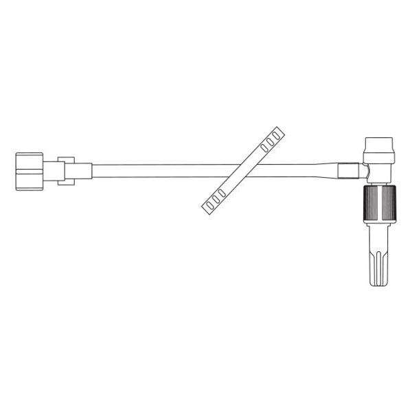 IV Extension Set 6.5 Inj St Rotating Male Luer Lock Adapter 50/Bx, 4 BX/CA
